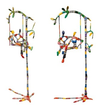 Swing - 194 x 86 x 45 cm - Sculpture en bronze