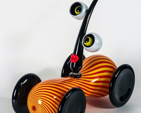 Psycko car - Sculpture en verre