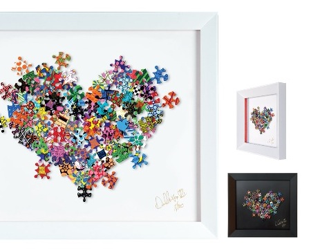 Take another piece of my heart - 35 x 38 cm - Oeuvre sur papier en 3D