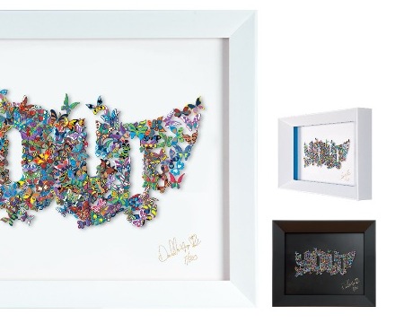 Beauty is in you - 50 x 35  cm - Oeuvre sur papier en 3D