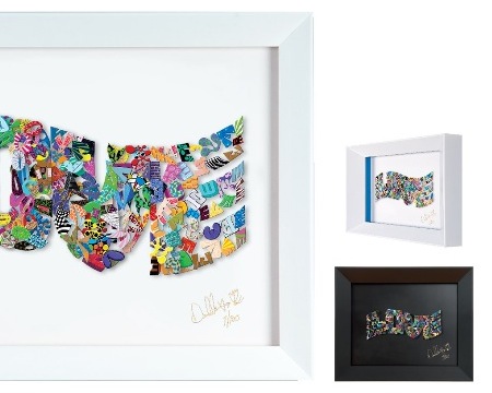 Love letters - 50 x 35  cm - Oeuvre sur papier en 3D