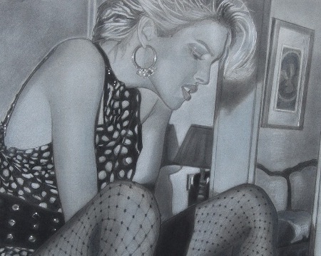 Vol de nuit - 18,7" x 22,2" - Work on paper