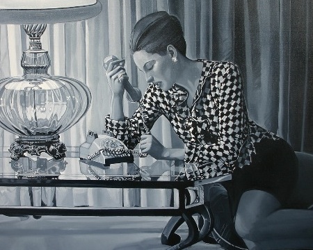 SOLD OUT - Vision orientaliste - 39" x 25" - Oil on canvas