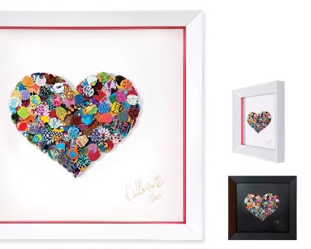 New York in my heart  #2 - 35 x 38 cm - Oeuvre sur papier en 3D