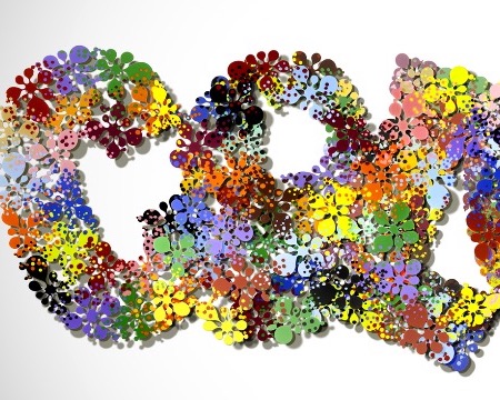 Color - 180 x 70 cm - Sculpture murale 3D en métal découpée au laser