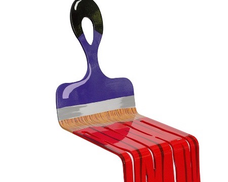 Chair - 95 x 50 x 39 cm - Sculpture murale 3D en métal découpée au laser