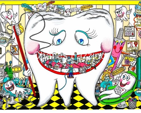 Do you swear to tell the tooth - SOLD OUT - 40 x 26 cm - Sérigraphie 3D