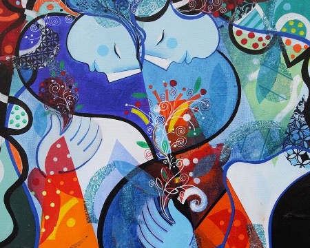 Un mariage royal - 39" x 31,2" or 9,3" x 11,7" – Lacquer on aluminium