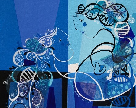 Un rêve devenu réalité - 9,3" x 11,7" – Lacquer on aluminium