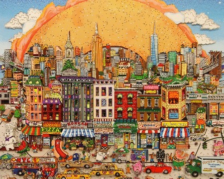 Get taste of the world - 56 x 56 cm - Sérigraphie 3D