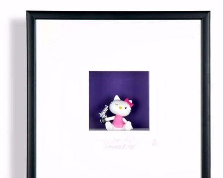 Good bye Kitty - 52 x 52 cm - Shadow box