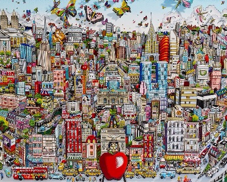 Come fly with me, come fly away in NYC - SOLD OUT - 102 x 71 cm - Sérigraphie 3D