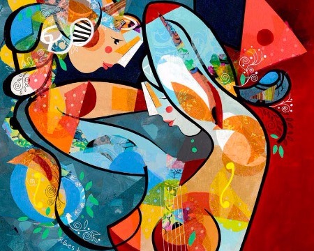 Rêves de mariée - 100 x 80 ou 24 x 30 cm – Laque sur aluminium