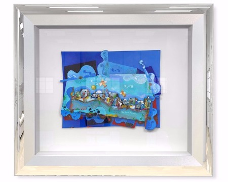 La danse des anges - 21 x 28 cm - Oeuvre sur papier en 3D