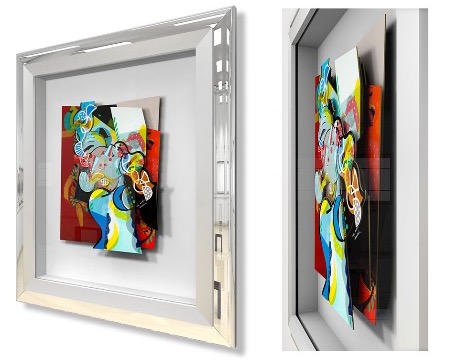 Les mondes inversés - 8,2" x 11" - Work on paper 3D