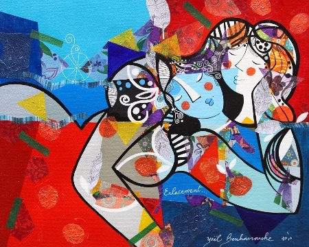 Enlacement - 19,5 x 23,4 in - Acrylic on canvas