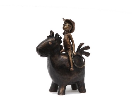 Billy - 7,87" - Bronze sculpture