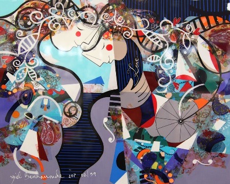Love - 24 x 30 cm – Laque sur aluminium