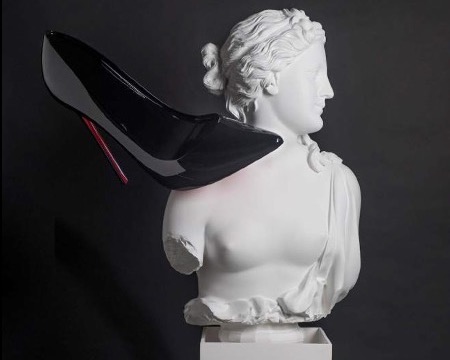 Stressed Venus - 35 x 55 cm - Peinture à l'huile, acrylique et encre