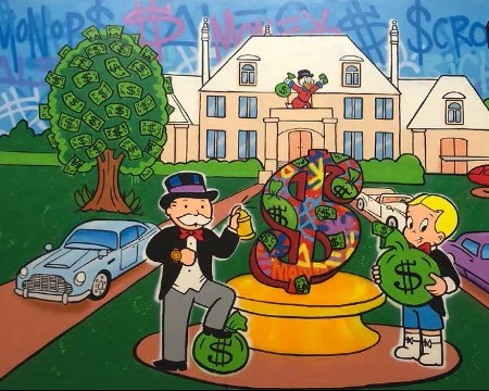 The Money Mansion - 168 x 269 cm - Technique mixte sur toile