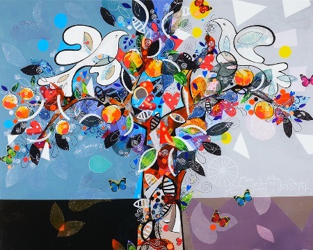 La Source - 100 x 80 cm - Acrylique sur toile