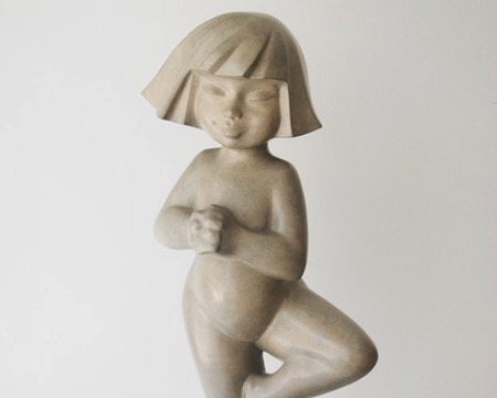 Zen - Sculpture en bronze - 70 cm