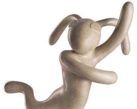 Lapin - Bronze Sculpture