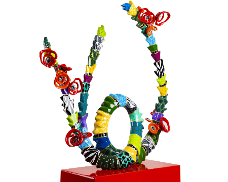 Cactus Samsara - 109 x 85 x 31 cm - Sculpture en aluminium