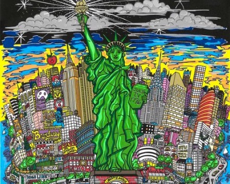 Liberty and Justice for All - 28 x 30 cm - Sérigraphie 3D