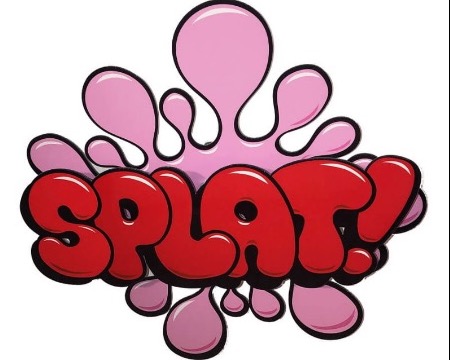 Splat ! - 46 x 45 cm - Sculpture murale 3D en métal découpée au laser