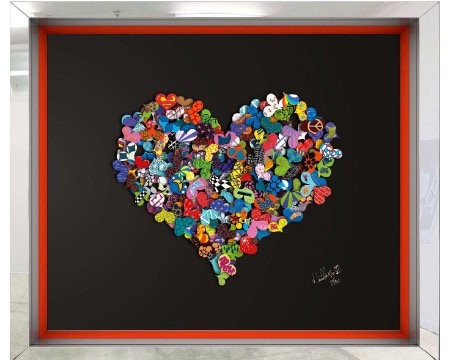 Look within your heart - 35 x 38 / 86 x 72 cm - papercut 3D
