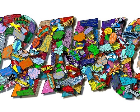 Bang ! - 192 x 69 cm / 130 x 50 cm - Sculpture murale 3D en métal découpée au laser