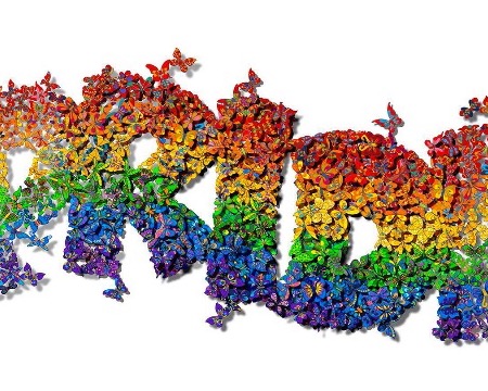 Pride - 94 x 198 cm - Sculpture murale 3D métal découpée au laser