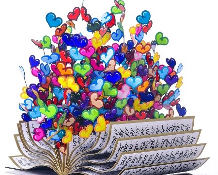 Book of Love - Colors - 44 x 28 x 41cm / 84 x 77 x 77 cm - Sculpture murale 3D métal découpée au laser