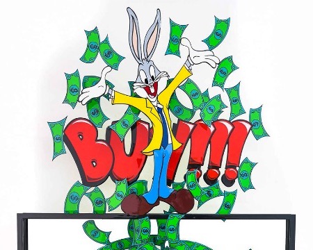 Thinking outside the box - Buy - 85 x 51 cm - Sculpture murale 3D métal découpée au laser