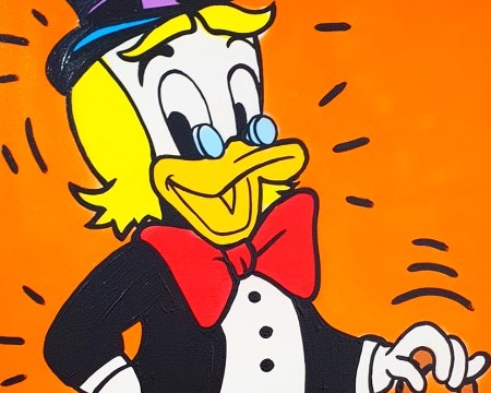 Mix-up character Hermes 3 - 91 x 61 cm - Technique mixte sur toile