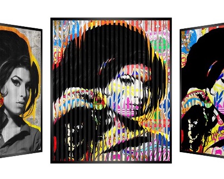 People and brand - Amy Winehouse - Kinetic Pop art - 36,5 x 36,5 cm