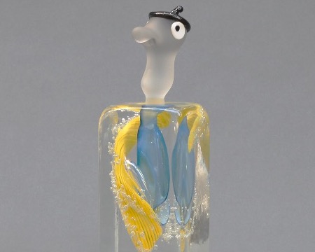 Flacon Béret - Glass sculpture - 9"