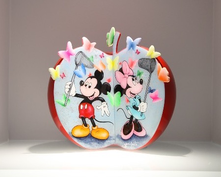 Mickey and Minnie - SOLD OUT - 22 cm - Sculpture en céramique