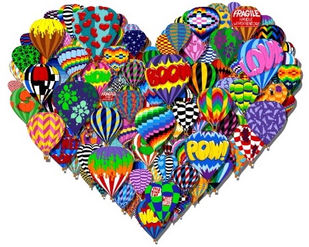 Love is in the air - 120 x 100 cm - Sculpture murale 3D métal découpée au laser