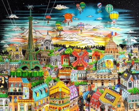 La magnificence de Paris - 40 x 59 cm - Sérigraphie 3D