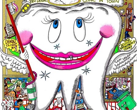 May your pearly whites shine so bright - 9,5" x 14" inch - Oeuvre originale 3D