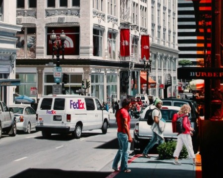 SF Street - 51" x 35" - Acrylic on canvas