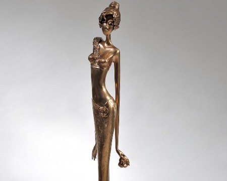 Coralie - 100 cm - Sculpture en bronze
