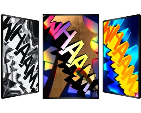 SOLD OUT - Maahw ! - Kinetic Pop art - 28" x 19" inch