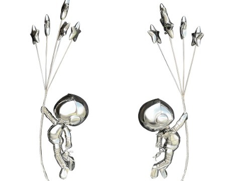 Sky Stars - polished stainless steel - 35" inch