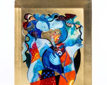 Un Mariage Royal - 12 x 16" in - resin inclusion