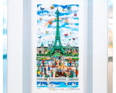 Waking up in Paris - 80 x 56 cm - Sérigraphie 3D
