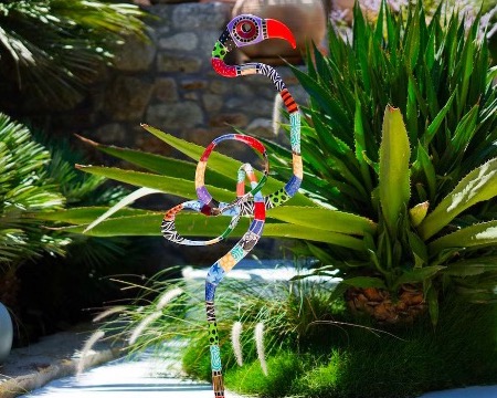 Flamingo - 158 x 52 x 55 cm - bronze sculpture