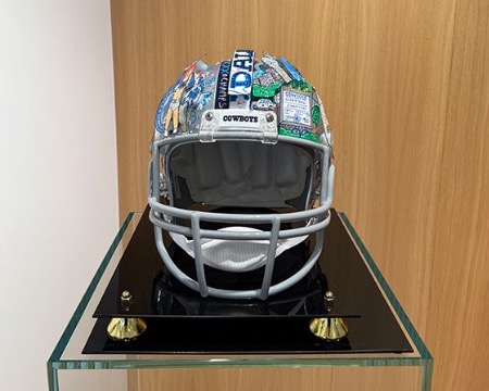 Helmet Dallas Cowboys - 32 x 22 x 25 cm - Sérigraphie 3D